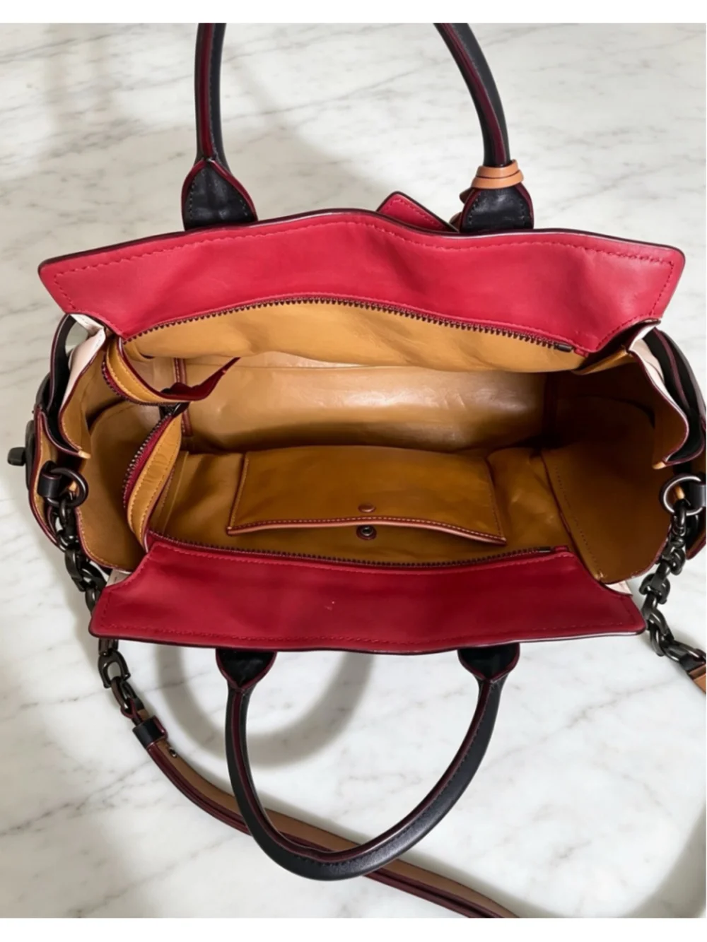 Coach 1941 Double Swagger Colorblock Quilted Leather Bag Super Rare